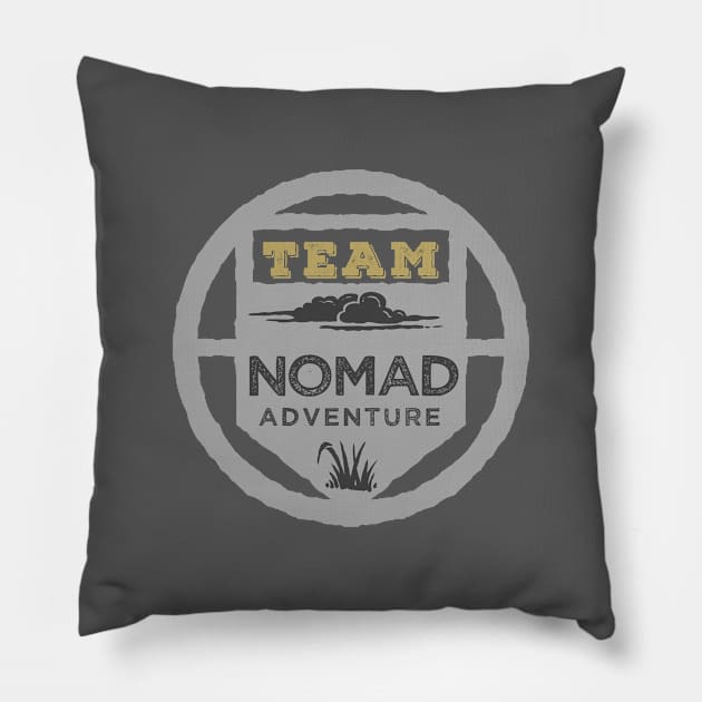 Team Nomad Adventure - Outdoor Activity Pillow by GreekTavern