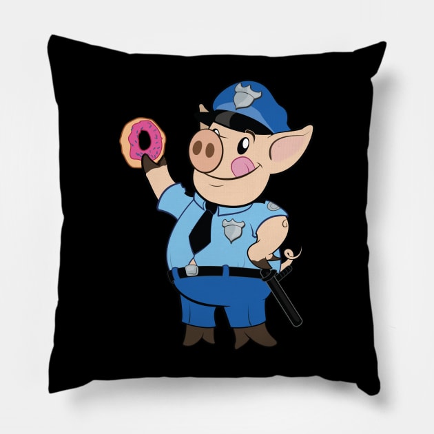 Police Pig Pillow by Howchie