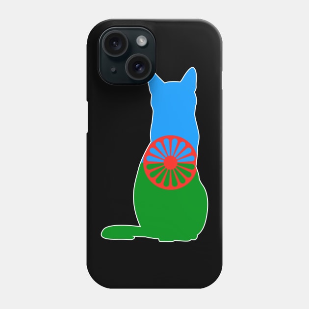 Romani Cat Flag Phone Case by Wickedcartoons