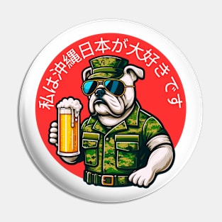 I Love Okinawa Japan Pin