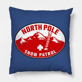 North Pole Snow Patrol Pillow