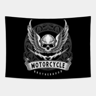 Motorcycle Skull Head Tapestry