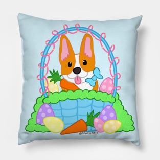 Corgi Easter Basket Pillow