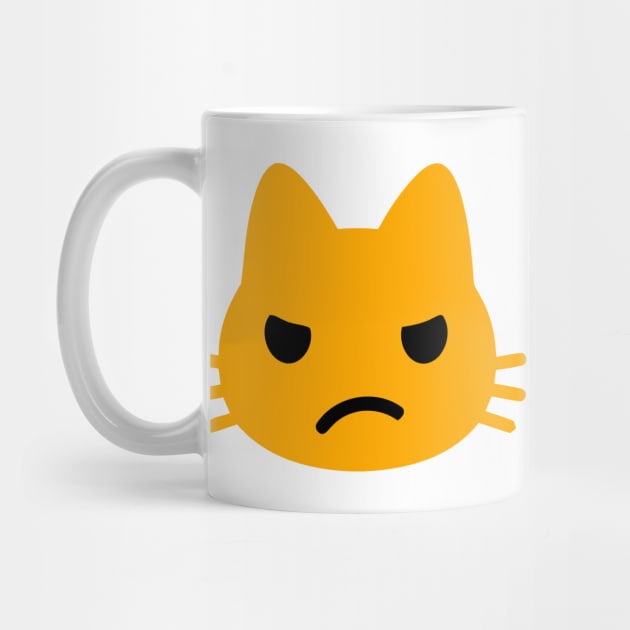 Angry Kitten Cat Face Emoticon