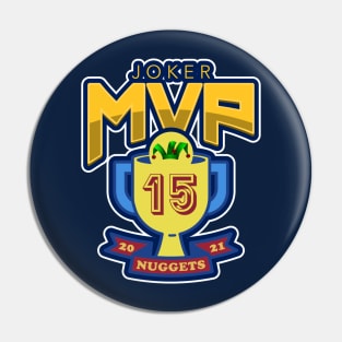 Nikola Jokic MVP Denver Nuggets 2021 Art Pin