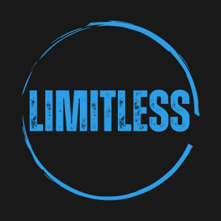 Limitless Blue Circle Motivation Unlimited Mindset T-Shirt