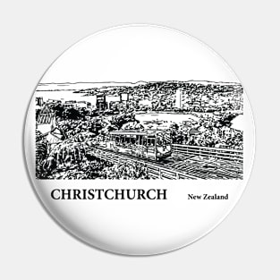 Christchurch New Zealand Pin