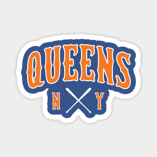 Queens 'New York' Baseball Fan: Represent Your Borough T-Shirt T-Shirt Magnet