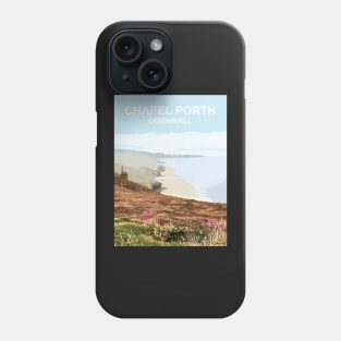 Chapel Porth Cornwall. Cornish gift. Kernow fishing harbour Phone Case