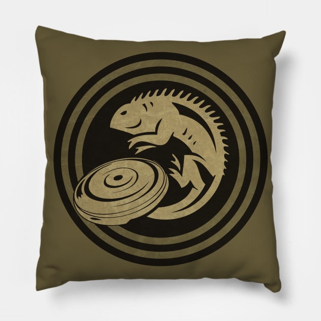 Iguana Frisbee Pillow by CTShirts