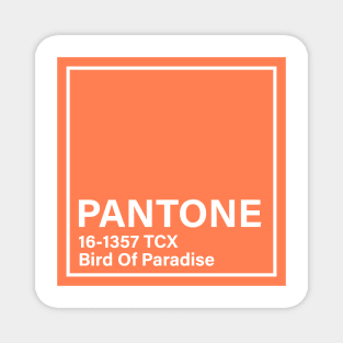 pantone 16-1357 TCX Bird Of Paradise Magnet