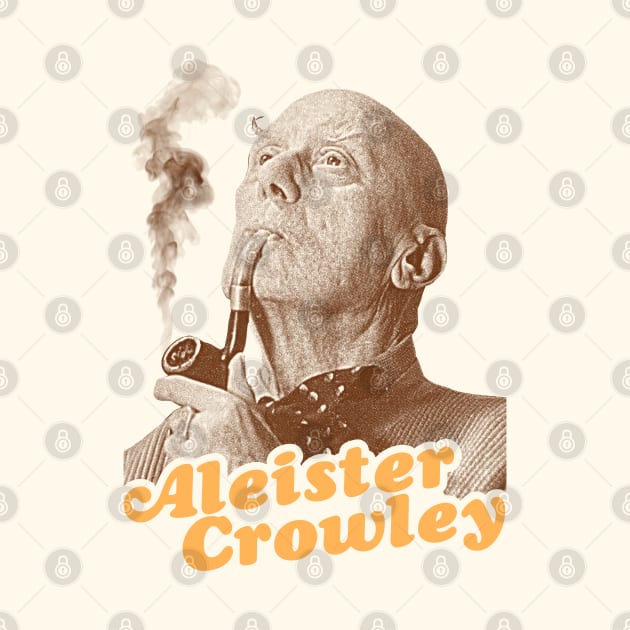 Aleister Crowley // Vintage Occult Paganism Fan Art by darklordpug