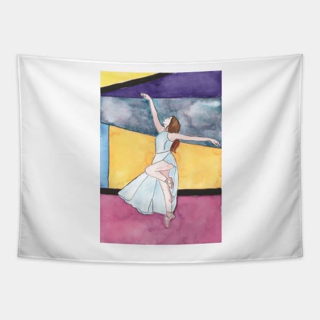 Ballet Dancer Tapestry by Colzo Art