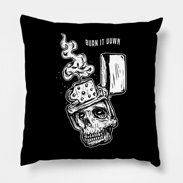 Burn It Down Pillow by DeathAnarchy