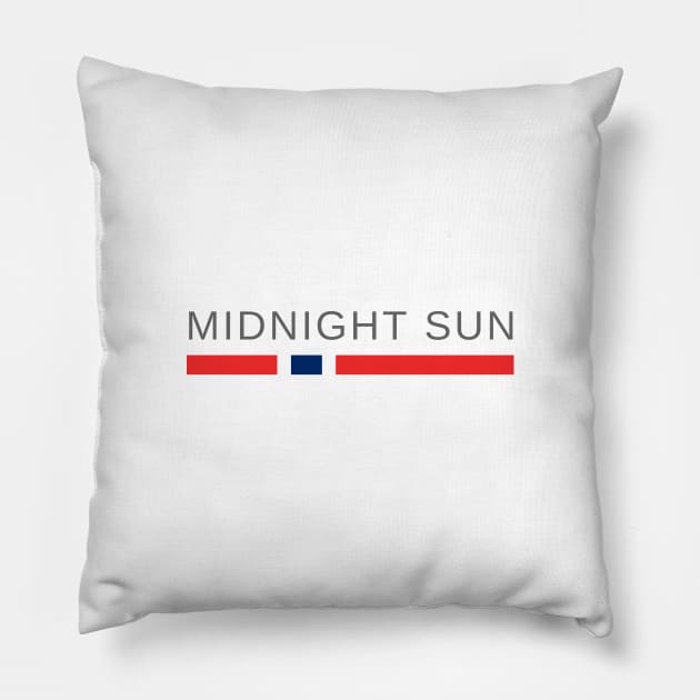 Midnight Sun Norway Pillow by tshirtsnorway