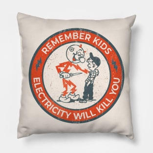 Vintage - Electricity Remember KIds Pillow