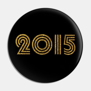 2015 Birth Year Glitter Effect Pin