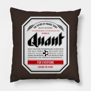 Quant Beer Label Pillow