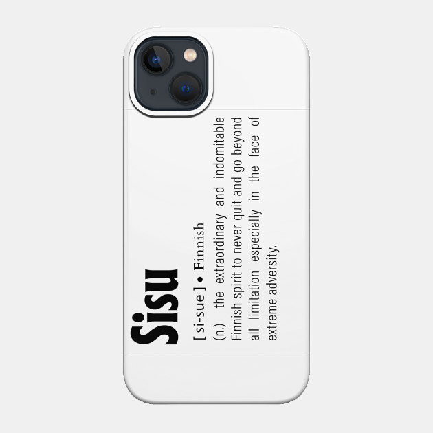 Sisu: Definition of Finnish word - Christmas Inspired - Phone Case