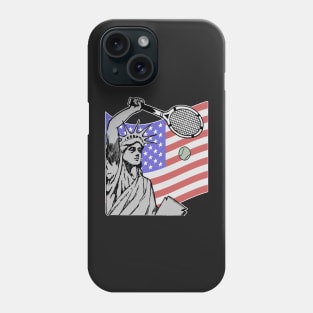 Statue of Liberty USA Tennis  American Flag Phone Case