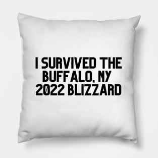 I SURVIVED THE BUFFALO NY 2022  BLIZZARD Pillow