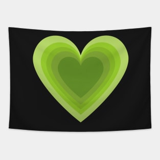 Sage green heart Tapestry