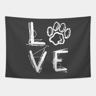 Love Paw Tapestry