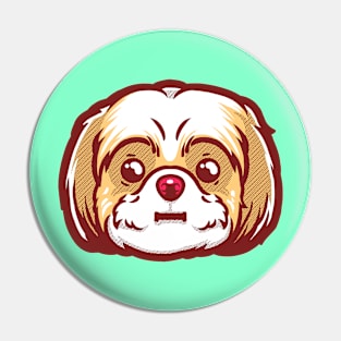 Chilly Bear the Shih Tzu Pin