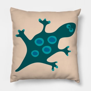 FUNNY LIZARD Cute Goofy Reptile Pet - UnBlink Studio by Jackie Tahara Pillow