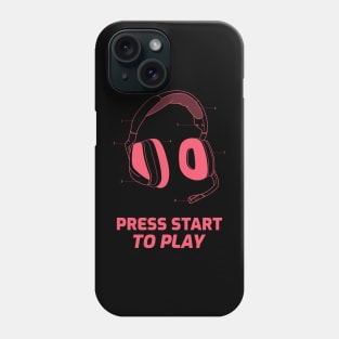 Press Start To Play Gaming Phone Case