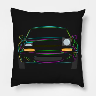 Neon Miata Pillow