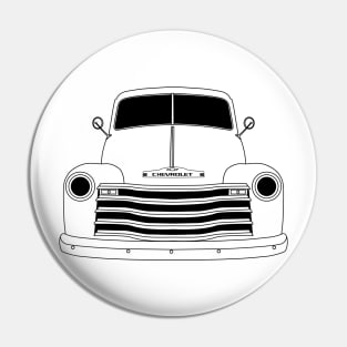 Chevrolet 3100 Black Outline Pin