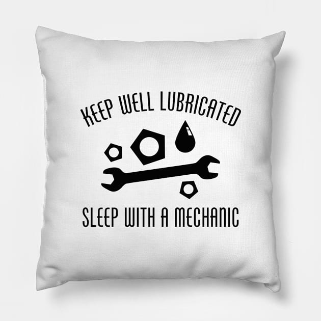 Keep Well Lubricated Pillow by AmazingVision