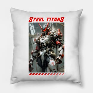 Steel Titans: Dynamic Mecha Pillow