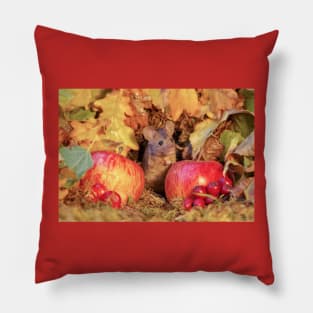 wild Autumn house mouse Pillow