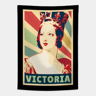 Victoria Queen Of England Vintage Colors Tapestry