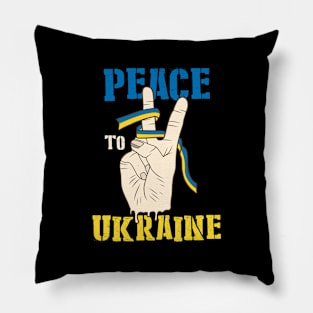 Peace to Ukraine Pillow