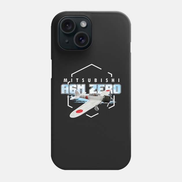 A6M Zero WWII Japanese Fighter T-shirt Gift Phone Case by woormle