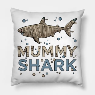 Halloween Mummy Shark Funny Gift Women Men Boys Girls Pillow