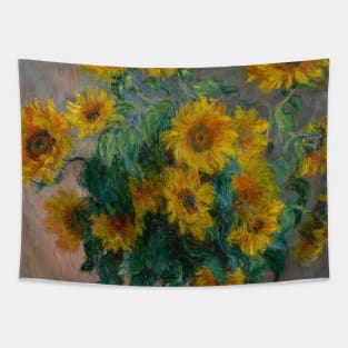 Bouquet of Sunflowers by Claude Monet Tapestry