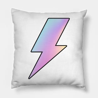 Lightning bolt holographic Pillow