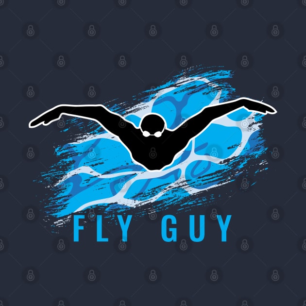 Swim Pool Fly Guy by atomguy