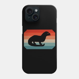 Vintage marten badger predator sea otter design Phone Case