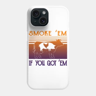 cow pig chicken smoke Phone Case