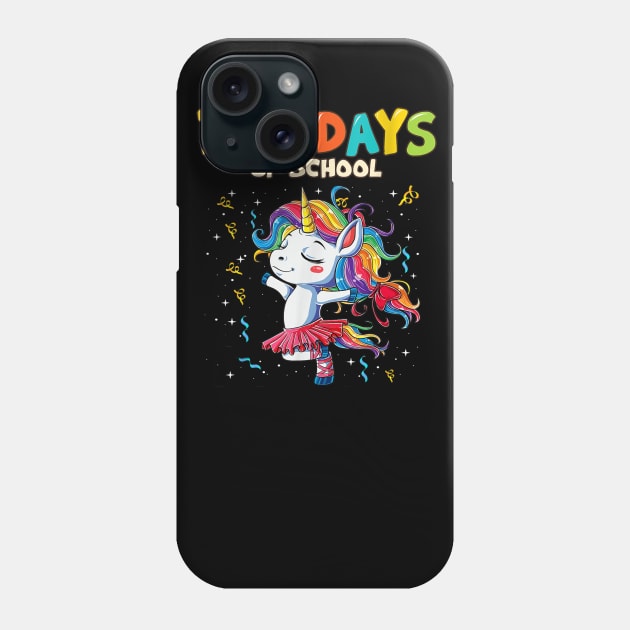 100 Days School Unicorn Girl Phone Case by cedricchungerxc