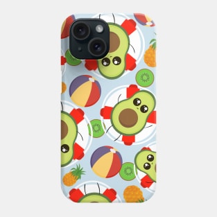 Avocado Pool Party Funny Pattern Phone Case