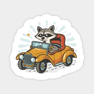 charismatic raccoon-80s-retro-memes-cats-possum-animals Magnet