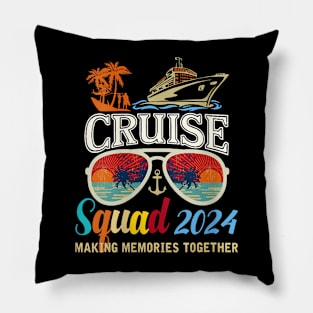 Cruise Squad 2024 Summer Vacation Matching Family Pillow