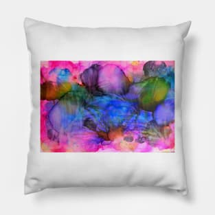 Bush Walk - Abstract in Alcohol Inks Pillow