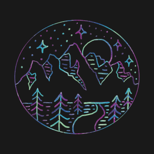 Mountain and Stars T-Shirt